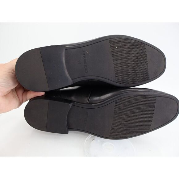 Vittorio Russo Harry Tassel Loafer Mens Size 11 M Black Slip On Elegant Shoes